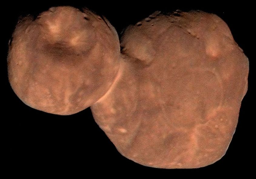 Composite image of the Kuiper Belt Object "Arrokoth" 