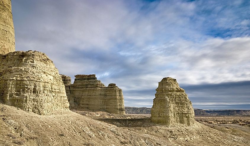 A very unique geological structure are the Pillars of Rome in Oregon.