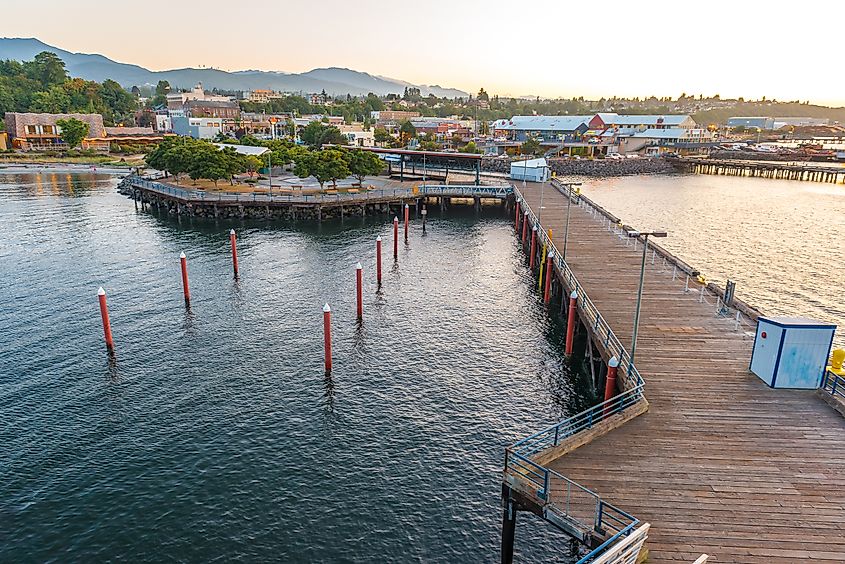 View of Port Angeles City Pier.