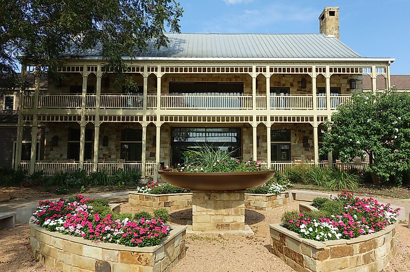 View of the Hyatt Regency Lost Pines Resort and Spa, a luxury vacation hotel near Austin, Texas, United States