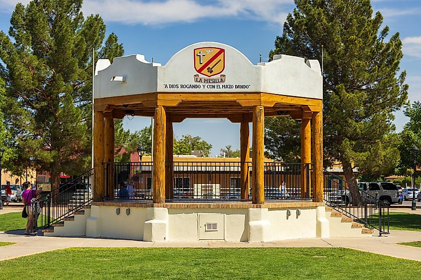 Old Town Mesilla Village Square, Mesilla, New Mexico, USA. Editorial credit: EndeavorMoorePhotography / Shutterstock.com
