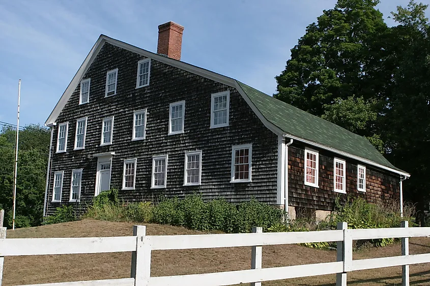 Colonial Paine House in Coventry, Rhode Island.