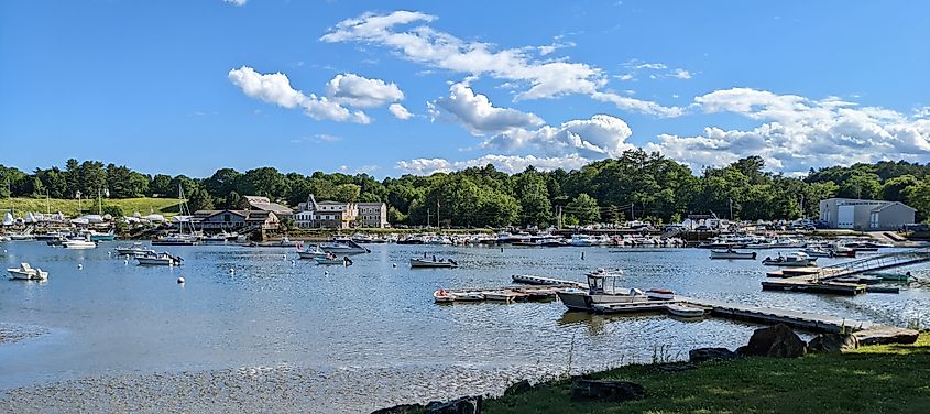 Yarmouth Harbor in Yarmouth, Maine.