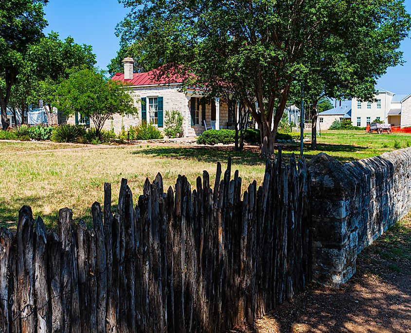 Old Stone Barn at the Pioneer Museum in Fredericksburg, Texas.