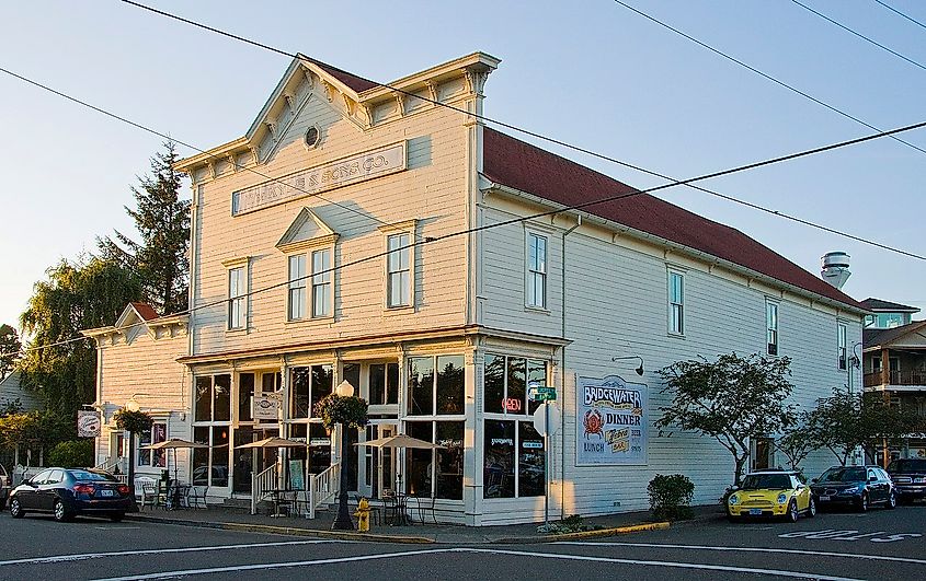 William Kyle & Sons Building, Florence, Oregon, USA, listed on the National Register of Historic Places.