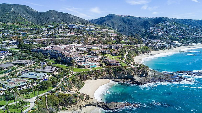 The gorgeous Laguna Beach in California.