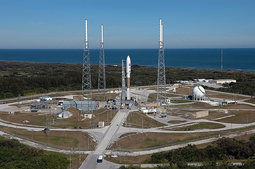 Launch photo of NASA's New Horizons spacecraft.