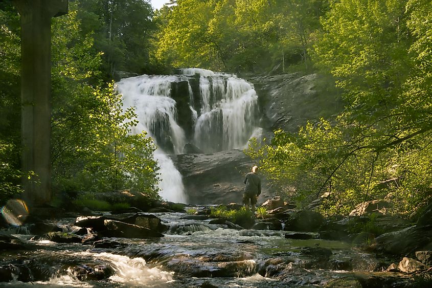 The Bald River Falls in Tellico Plains, Tennessee.