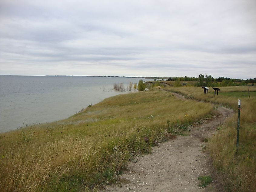 Lake Sakakawea at Fort Stevenson State Park