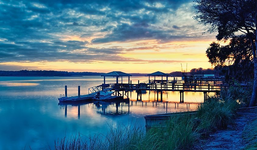 Another beautiful evening on the May River, as viewed just off Calhoun Street in Bluffton, South Carolina