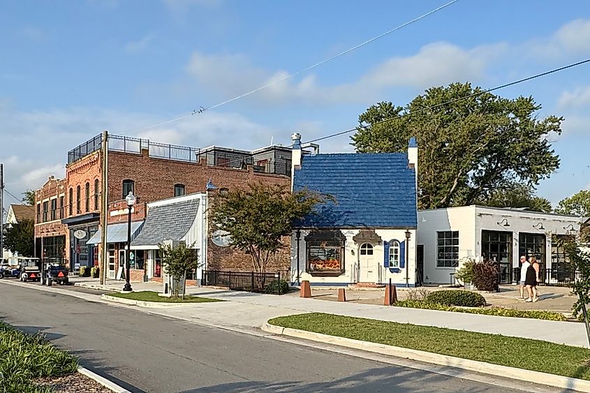 Quaint Peach Street in Cape Charles Image credit Bryan Dearsley