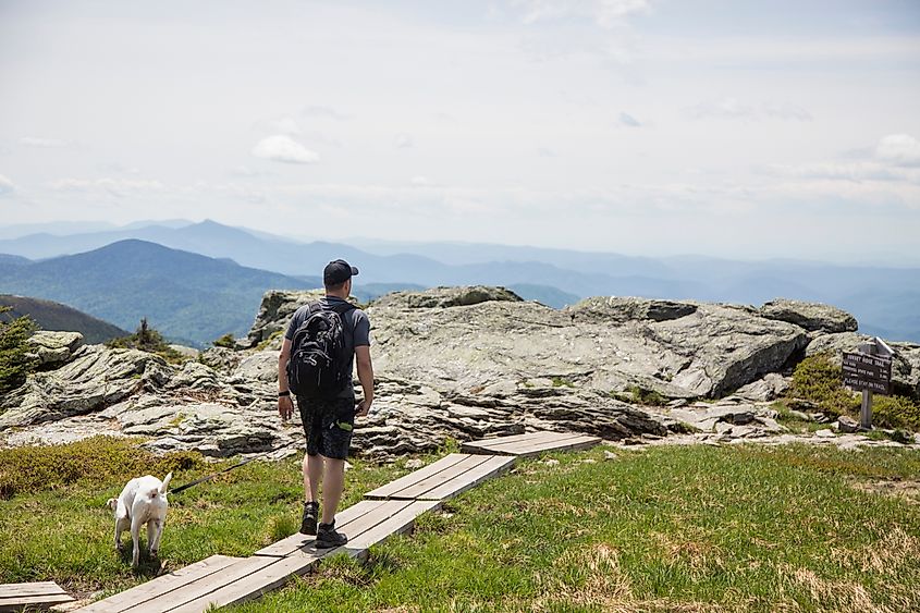 Mount Mansfield, tallest mountain in Vermont.