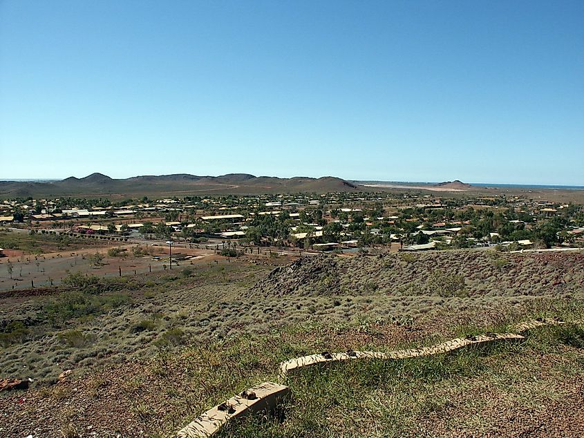 Panoramic view of Wickham in Australia.