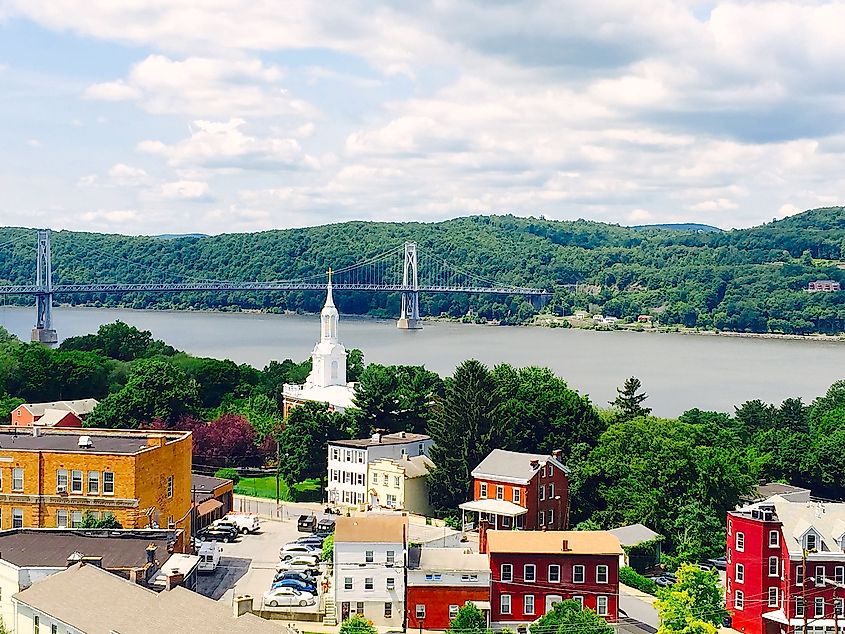 Aerial view of Hyde Park, New York