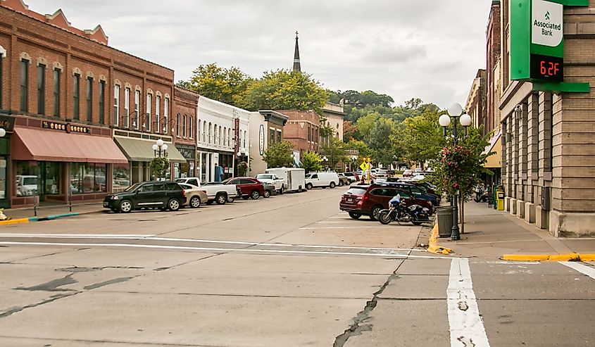 Historic downtown Red Wing, Minnesota