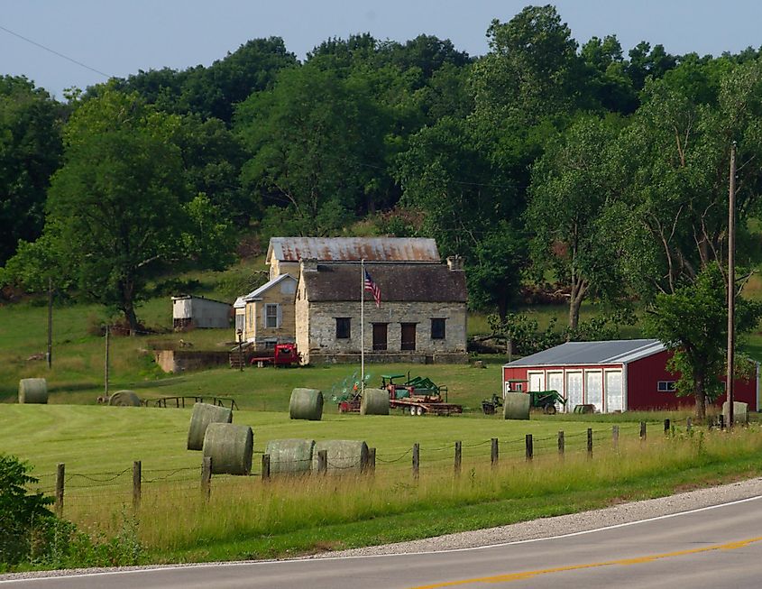 Old farm near Westphalia, Missouri.