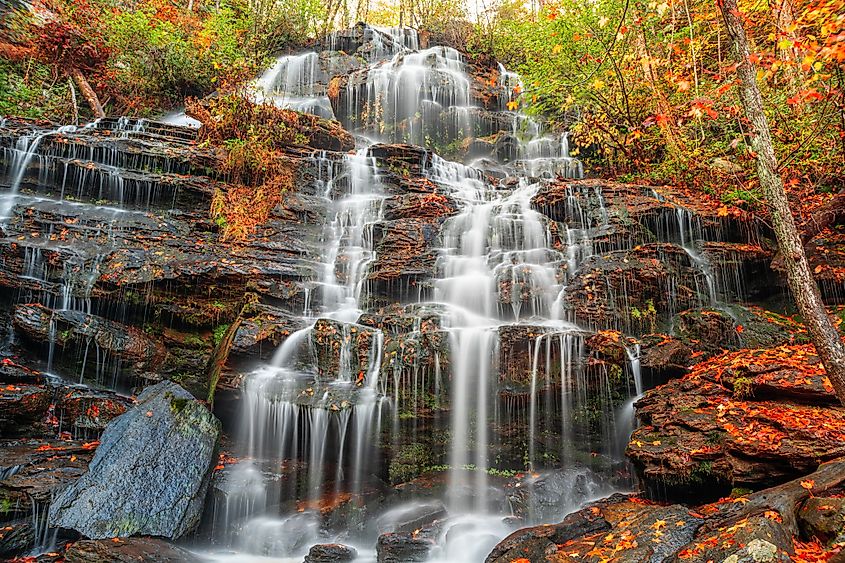 Issaqueena Falls in Walhalla, South Carolina