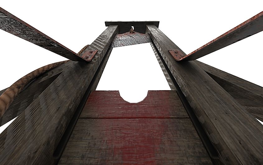 Saint Pierre and Miquelon is the only place ever to use a guillotine in North America