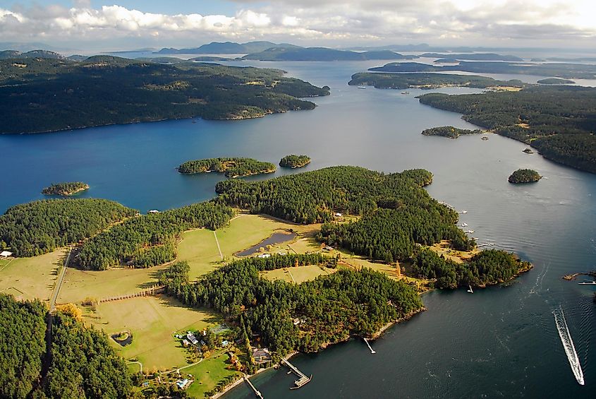 Okas Island on San Juan Islands