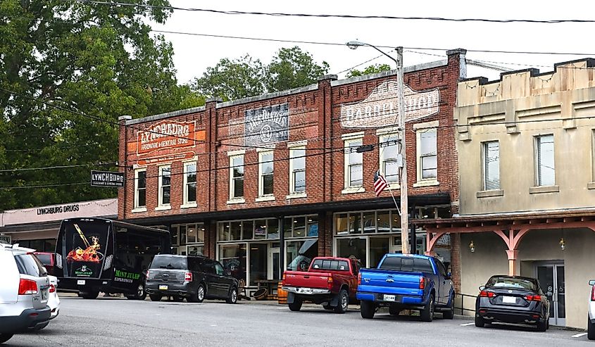 Jack Daniels and Barrel shop in Lynchburg.