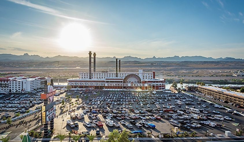 Overlooking the Laughlin, Nevada casino