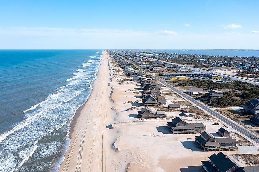 Aerial view of Nags Head , North Carolina.