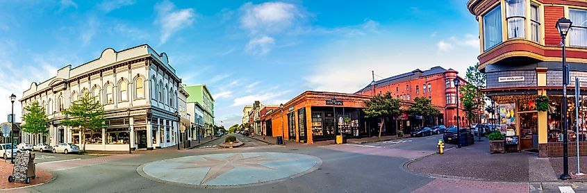 Eureka Downtown Old town panoramic. Editorial credit: calimedia / Shutterstock.com