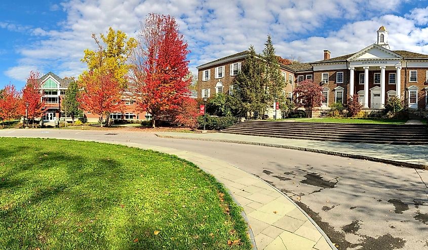  Panoramic view of Wells College campus