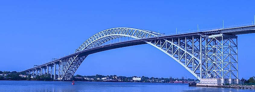Bayonne Bridge in Bayonne, NJ from Dennis P. Collins Park