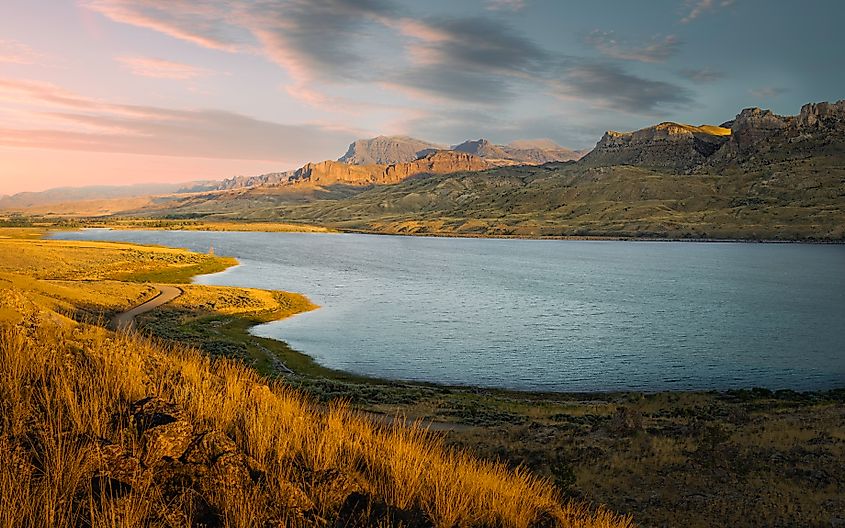 Shoshone river near Cody, Wyoming.