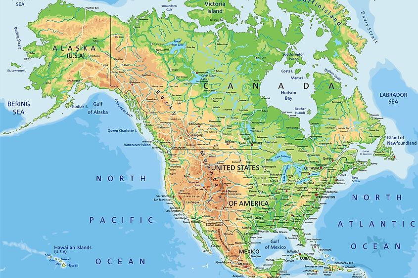 Which Countries Border The United States WorldAtlas   Shutterstock 228959392 