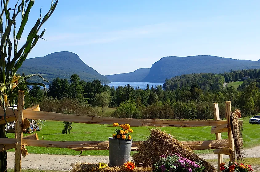 Lake Willoughby near Westmore in Vermont.