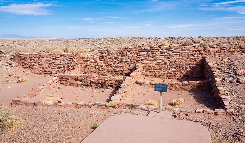 Homolovi State Park, Indian ruins in Arizona, USA