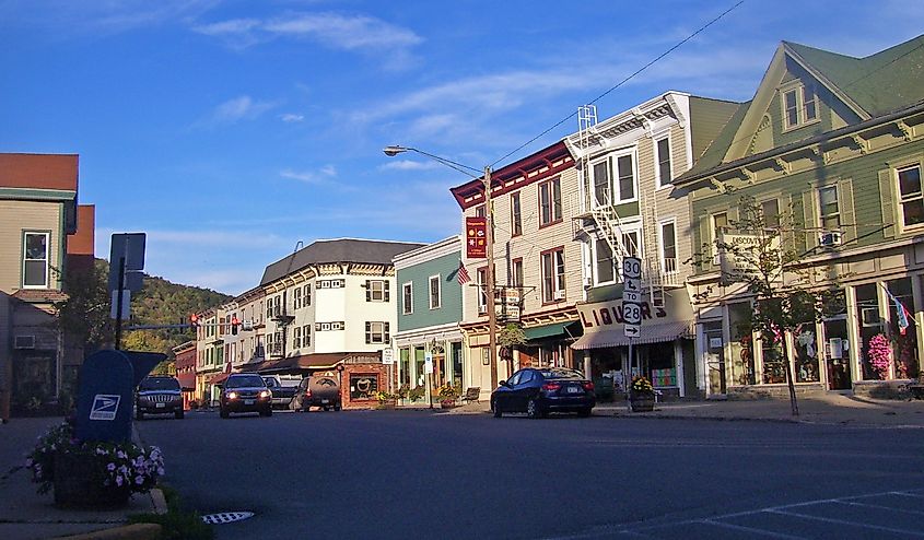 Downtown Margaretville, New York.