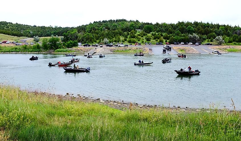 Platte Creek Recreation Area is located on the eastern shore of Lake Francis Case