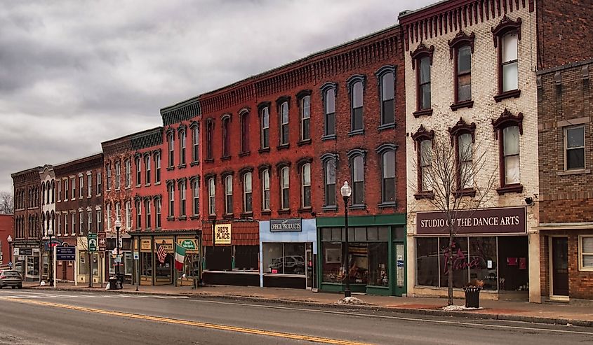 View of the small town of Waterloo in upstate New York.