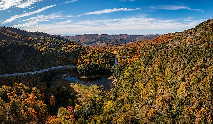 Beautiful landscape near Waitsfield, Vermont.