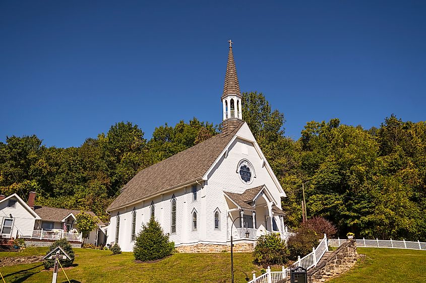 A quaint church in French Lick, Indiana.