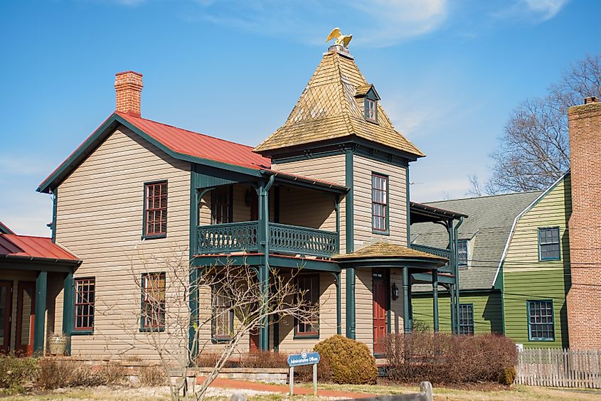 Historic house in saint Michaels, Maryland.