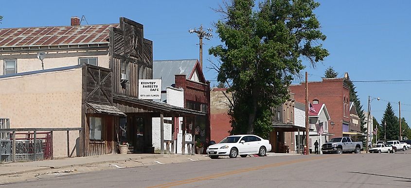 Main Street in Harrison, Nebraska (Nebraska Highway 29).