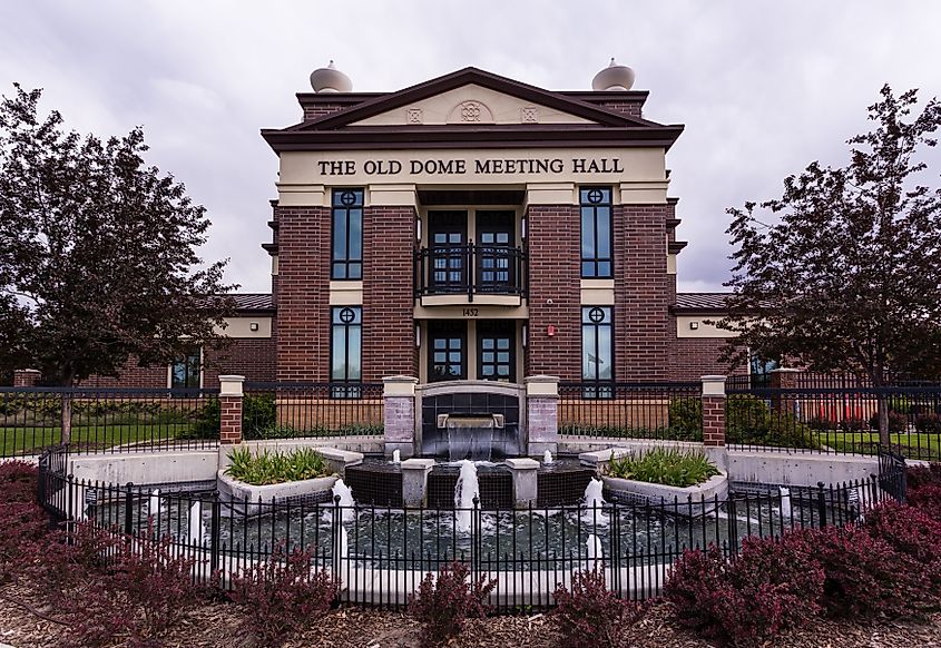 Old Dome Meeting Hall museum in Riverton, Utah. Editorial credit: Victoria Ditkovsky / Shutterstock.com