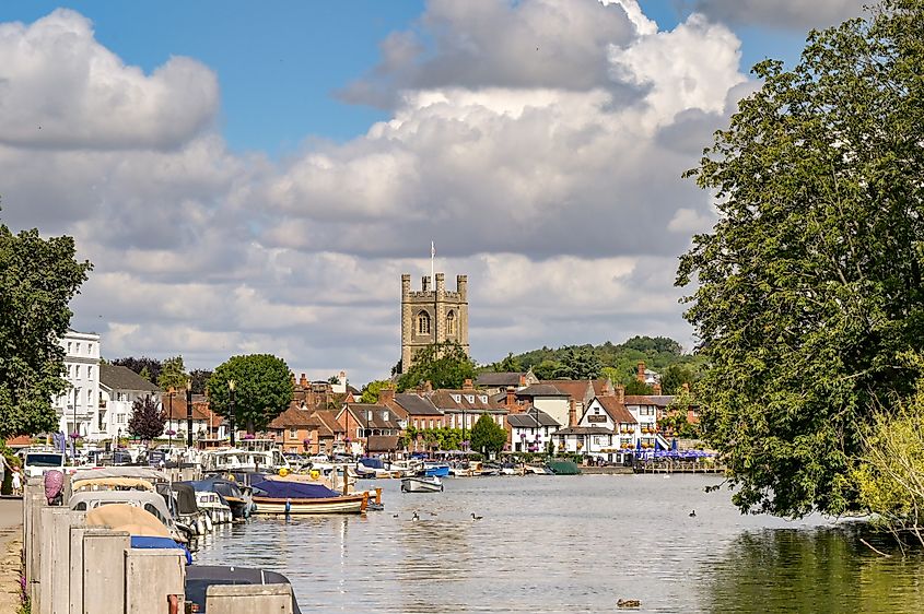 Scenic view of the River Thames at Henley on Thames, England