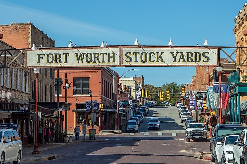 Fort Worth Stockyards in Texas.