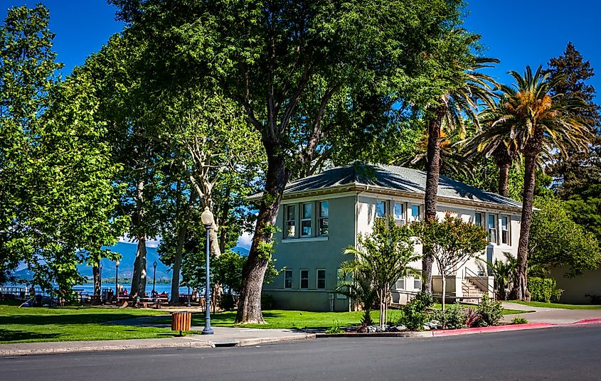 The scenic town of Lakeport, California