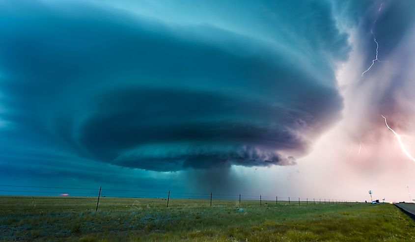 View of Supercell "Vega" in Texas.