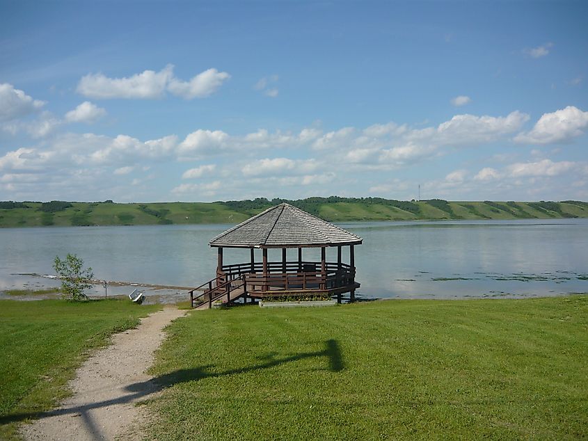 Gazebo in Manitou Beach.