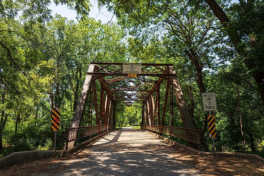 Pryor Creek Bridge Route 66, Chelsea, Oklahoma.