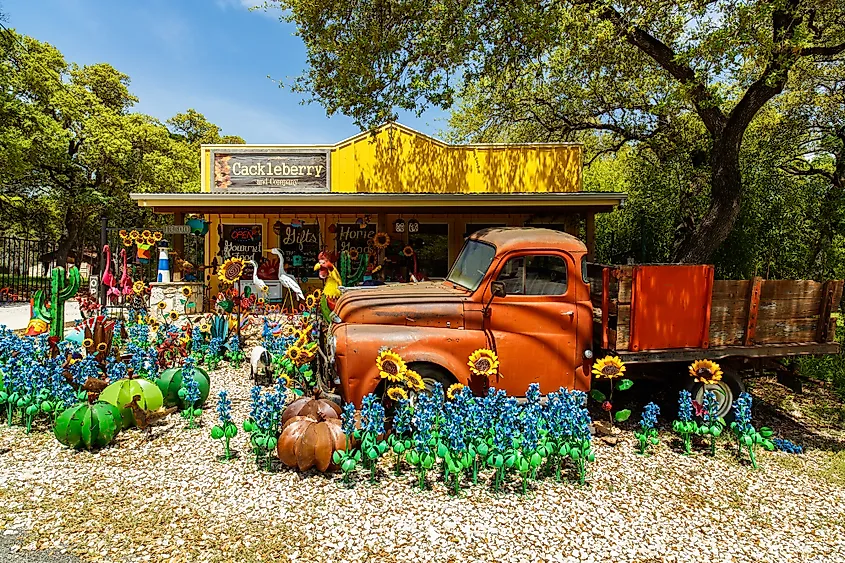 Cackleberry shop in Wimberly, Texas.