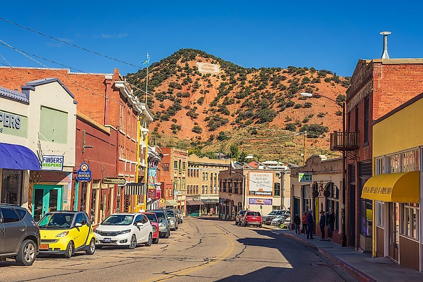 Downtown Bisbee, California.