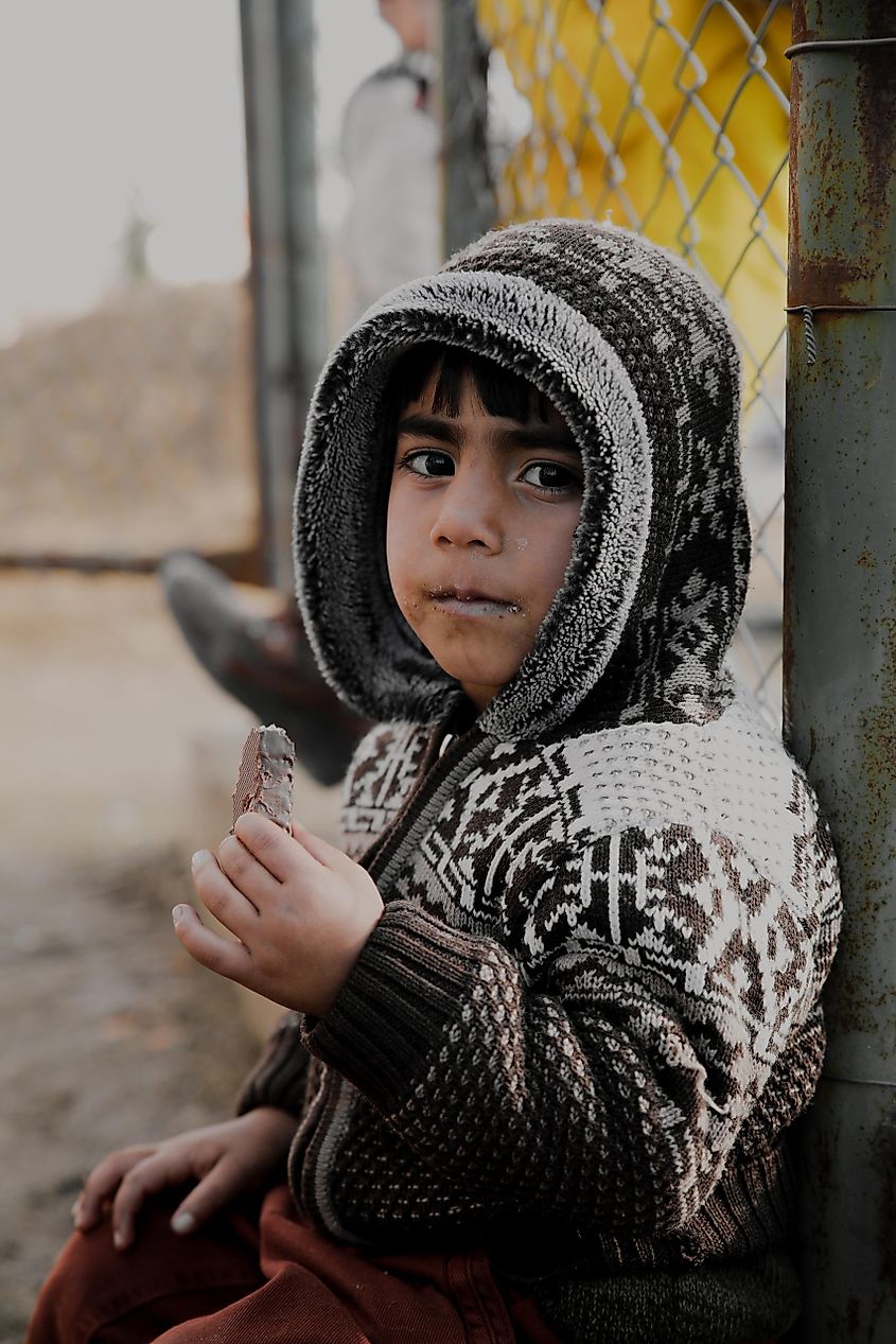 A scene in Syria, which was in civil war from 2011 until the fall of the Assad government in December 2024.
